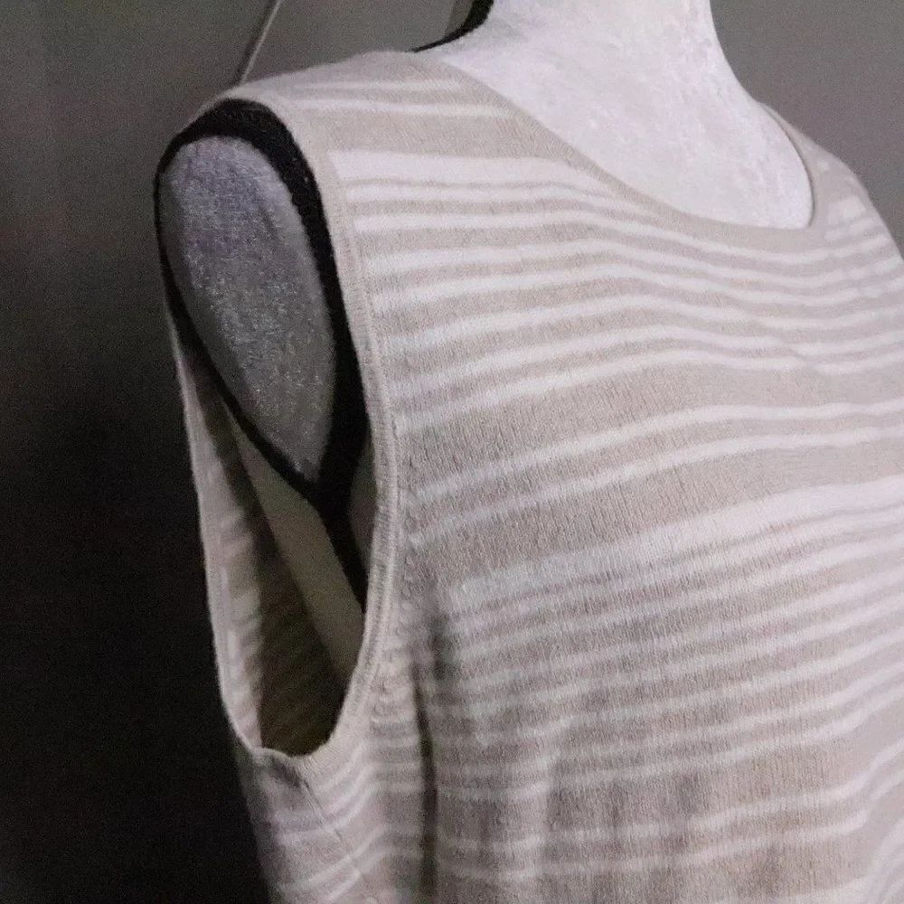 Vintage 1990's | Linen Tank Top Large‎ - Picture 3 of 6